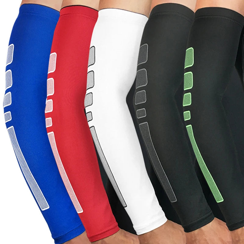 1Pcs Breathable Elbow Knee Pad Quick Dry Running Arm Sleeves Basketball Fitness Armguards Sports Equipment For Sun Protection