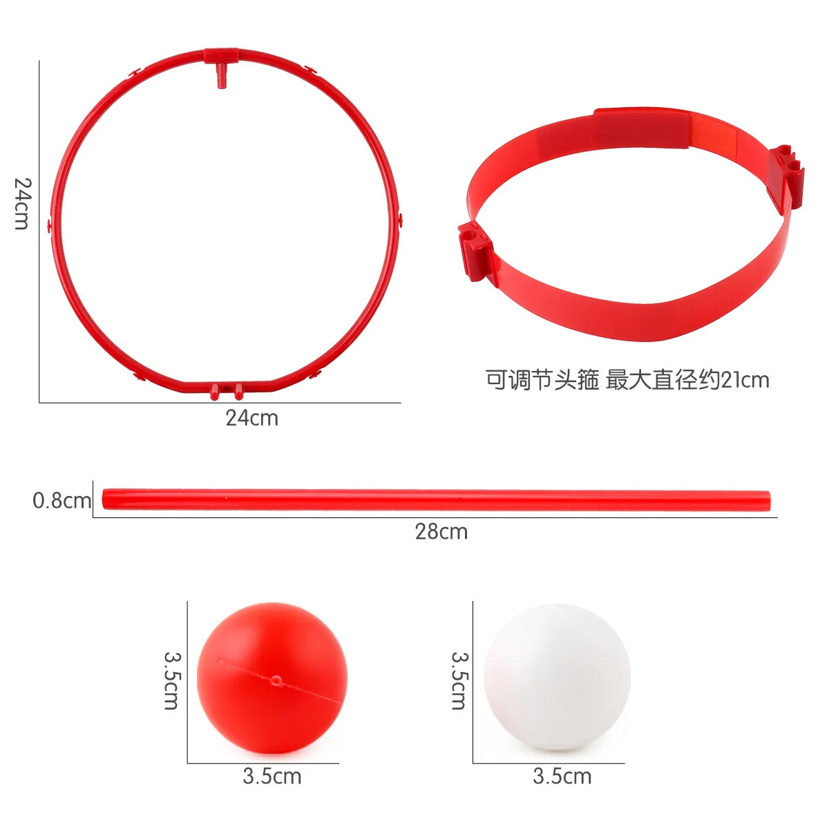 Outdoor Fun Sports Entertainment Basket Ball Case Headband Hoop Game Parent-child Interactive Funny Sports Toy Family Fun Game