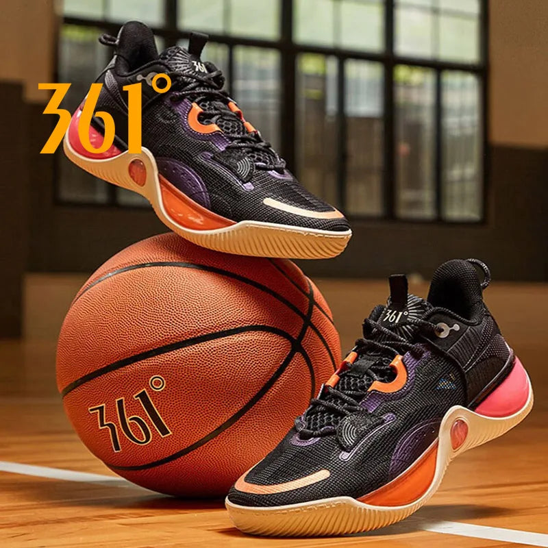 361 Degrees Ag LVL Up Men's Basketball Shoes Actual Training Cushioning Rebound Wear-resistant Anti-Slip Male Sneakers 672331115