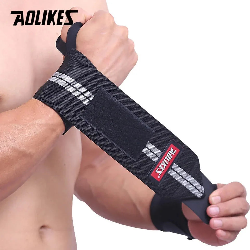 AOLIKES 1 Pair Wristband Wrist Support Weight Lifting Gym Training Wrist Support Brace Straps Wraps Crossfit Powerlifting